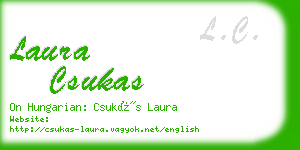 laura csukas business card